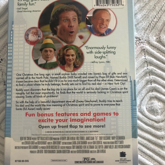 ELF 2 DISC BOX SET- WIDE/ FULL SCREEN- FEATURES/ GAMES - Picture 2 of 6